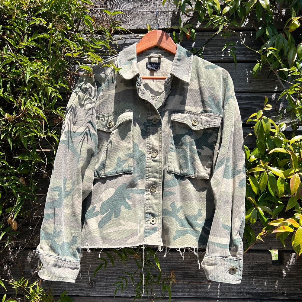 Topshop (UK) Camo Jacket - Size L